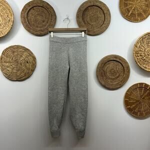 Express Gray Cozy Ribbed Knit Joggers Sweats Sweat Pants Loungewear XS